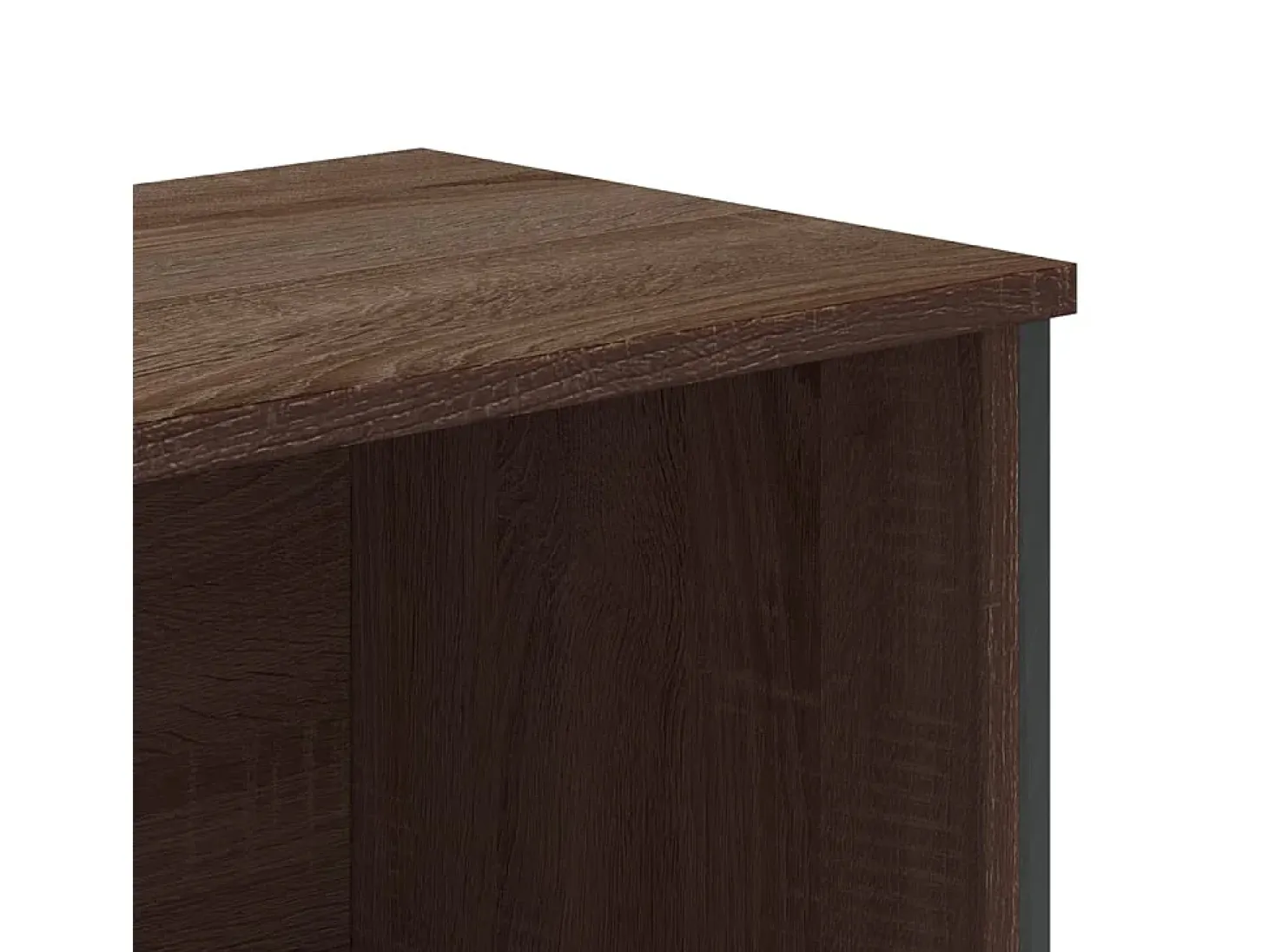 Estantería madera de ingeniería color marrón roble 80x31x169 cm