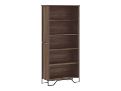 Estantería madera de ingeniería color marrón roble 80x31x169 cm