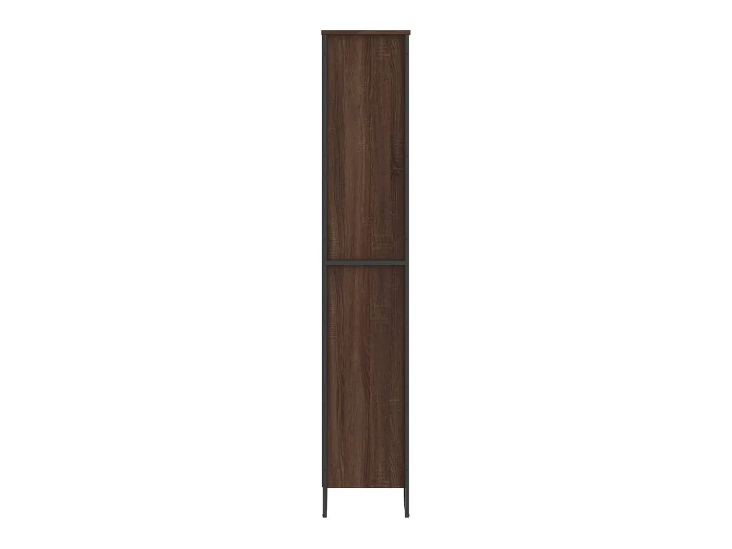 Estantería madera de ingeniería color marrón roble 80x31x169 cm