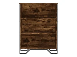 Estantería madera de ingeniería roble ahumado 80x31x106 cm