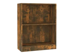 Estantería madera de ingeniería roble ahumado 60x24x76 cm