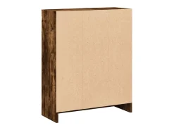 Estantería madera de ingeniería roble ahumado 60x24x76 cm