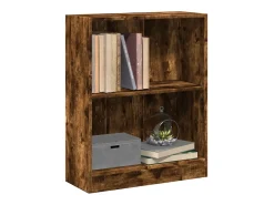 Estantería madera de ingeniería roble ahumado 60x24x76 cm