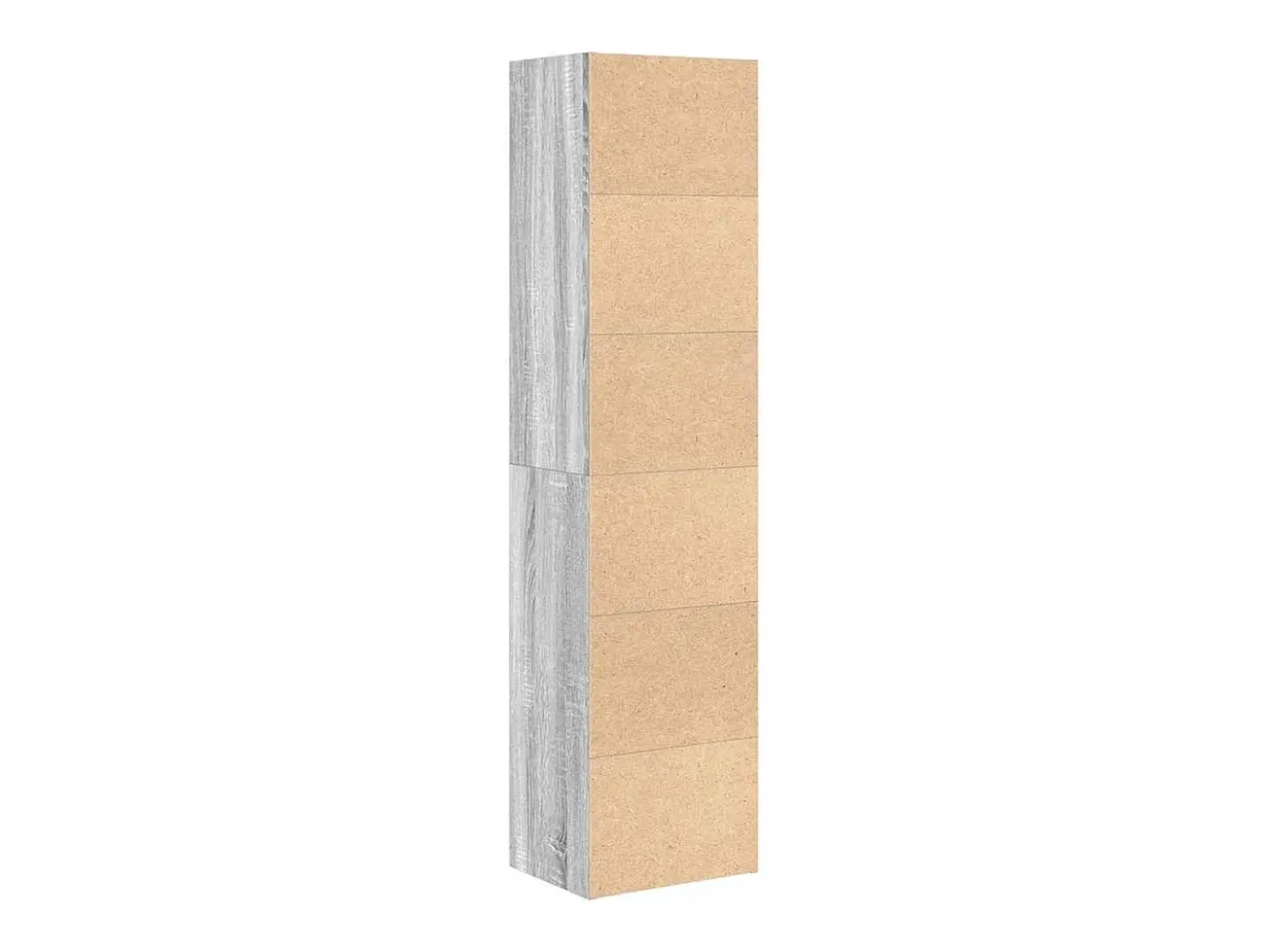 Estantería madera de ingeniería gris sonoma 31x24x127 cm