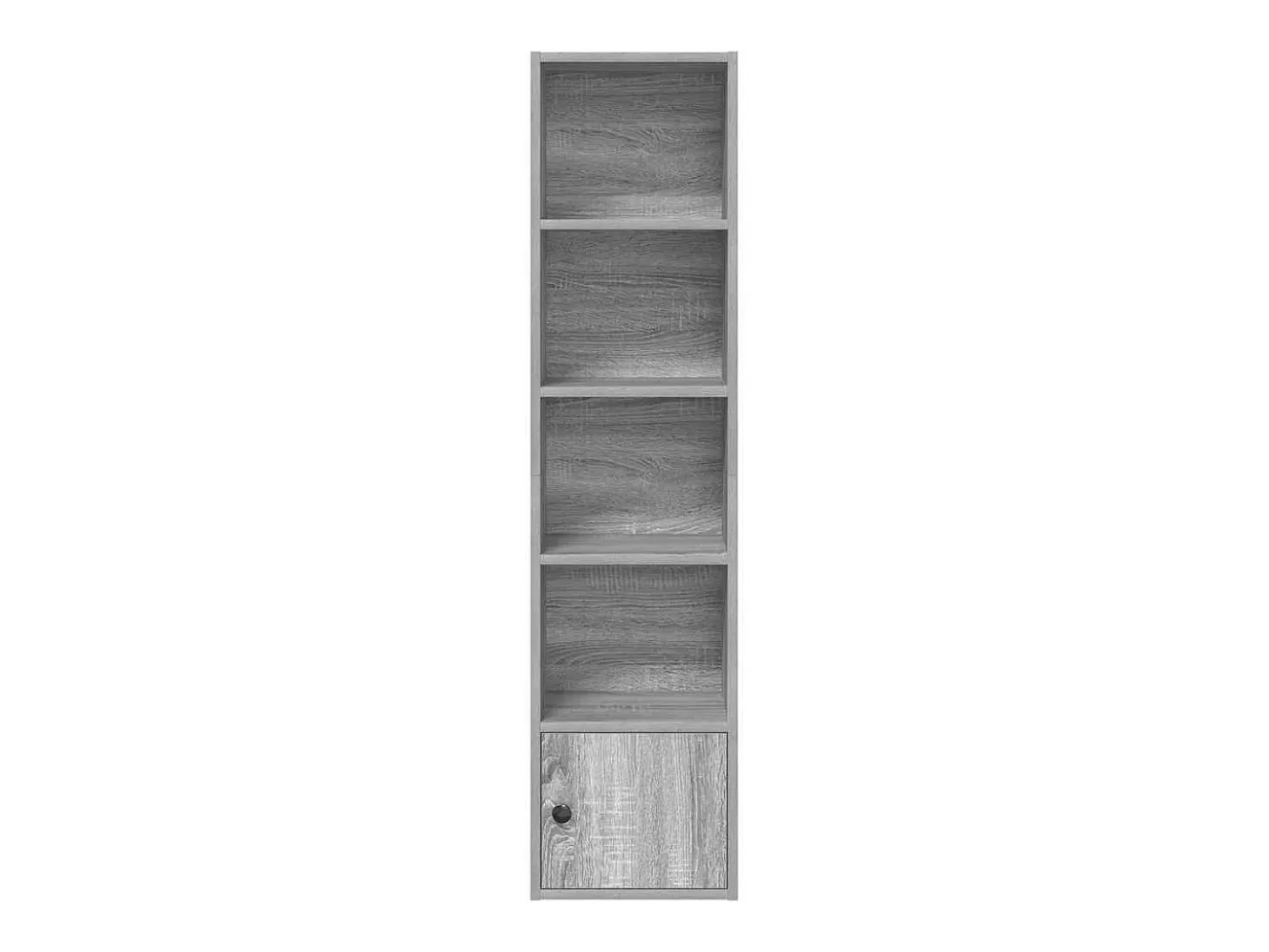 Estantería madera de ingeniería gris sonoma 31x24x127 cm