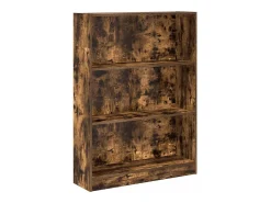 Estantería madera de ingeniería roble ahumado 80x24x109 cm