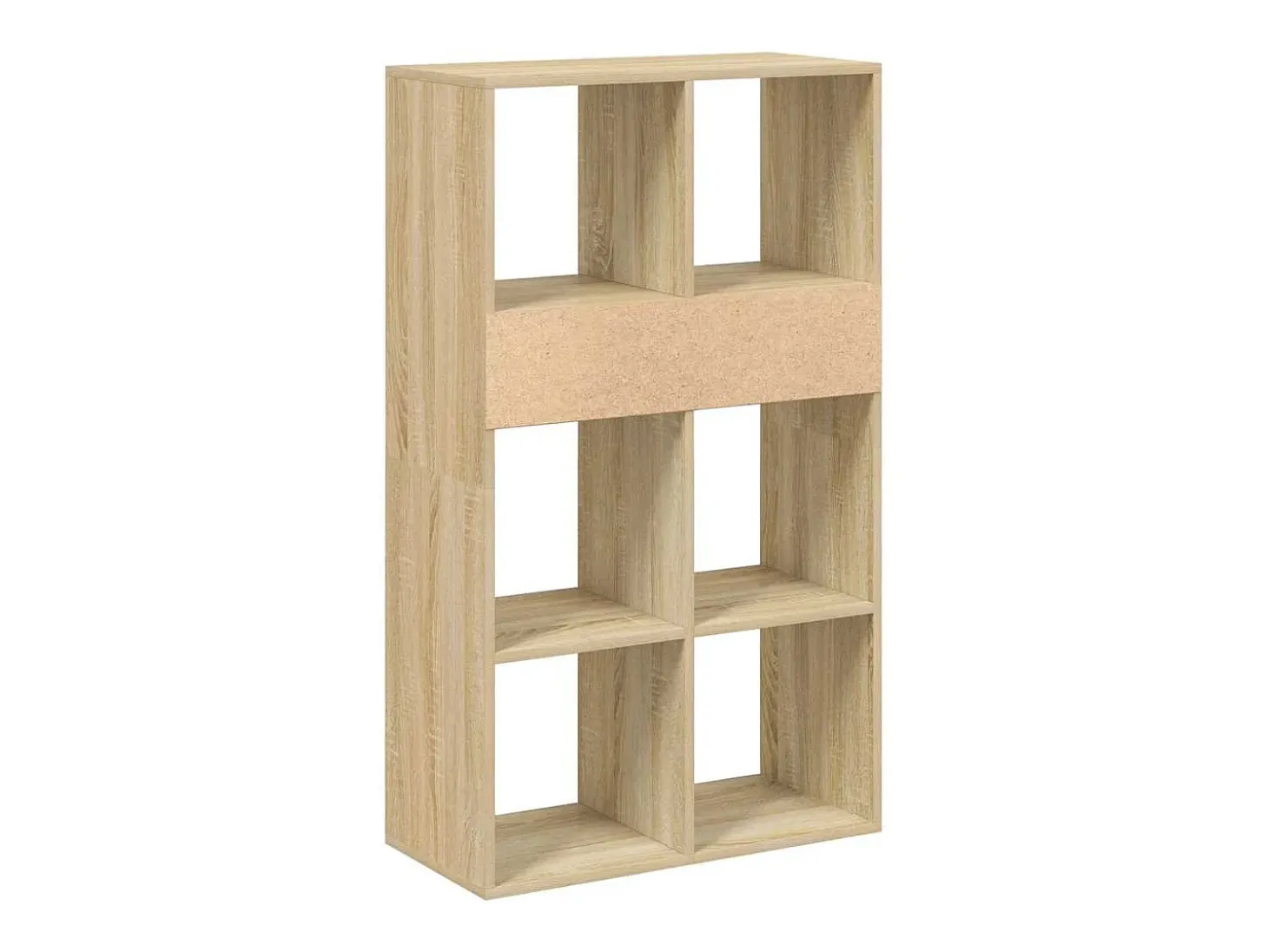 Estantería madera de ingeniería color roble sonoma 66x31x112 cm