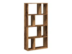 Estantería madera de ingeniería color envejecido 60x20x120 cm