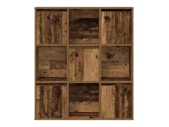 Estantería madera de ingeniería color envejecido 89x24x101,5 cm