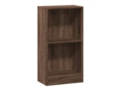 Estantería madera de ingeniería marrón roble 40x24x76 cm