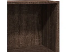 Estantería madera de ingeniería marrón roble 40x24x76 cm