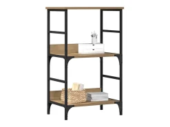 Estantería madera de ingeniería roble artisan 50x33x82 cm