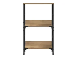 Estantería madera de ingeniería roble artisan 50x33x82 cm