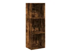Estantería madera de ingeniería roble ahumado 40x30x114 cm