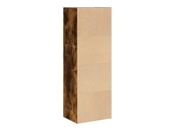 Estantería madera de ingeniería roble ahumado 40x30x114 cm