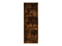 Estantería madera de ingeniería roble ahumado 40x30x114 cm