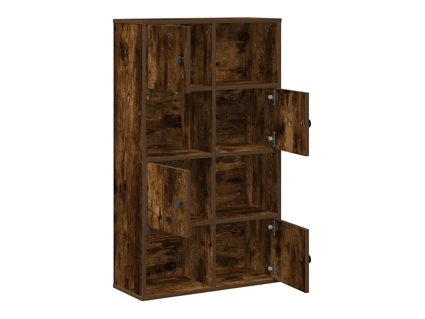 Estantería madera de ingeniería roble ahumado 60x24x101,5 cm
