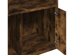Estantería madera de ingeniería roble ahumado 70x36x189 cm