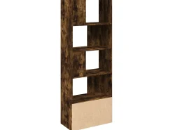 Estantería madera de ingeniería roble ahumado 70x36x189 cm