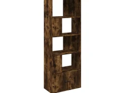 Estantería madera de ingeniería roble ahumado 70x36x189 cm