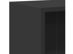 Estantería madera de ingeniería negro 60x24x76 cm