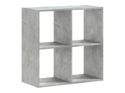 Estantería madera de ingeniería gris hormigón 68,5x32x68,5 cm