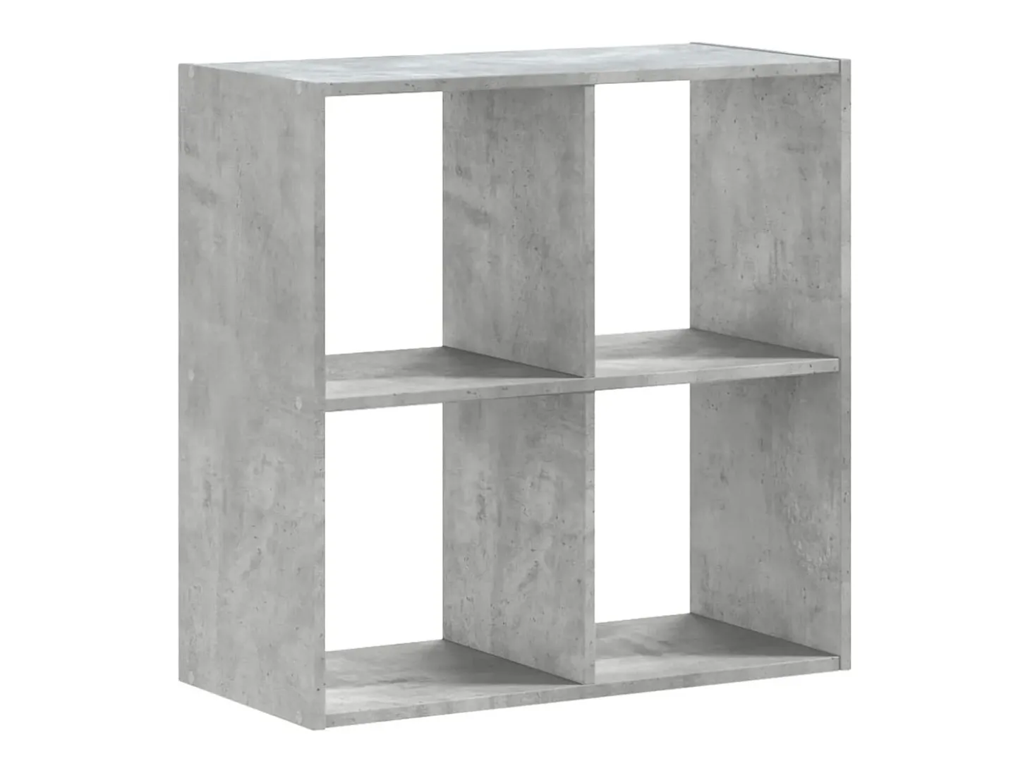 Estantería madera de ingeniería gris hormigón 68,5x32x68,5 cm
