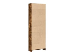 Estantería madera de ingeniería roble ahumado 60x24x176 cm
