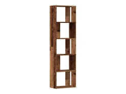 Estantería madera de ingeniería madera envejecida 45x24x159 cm