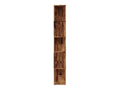 Estantería madera de ingeniería madera envejecida 45x24x159 cm