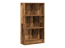 Estantería madera de ingeniería color envejecido 60x24x109 cm