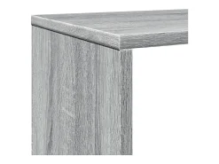 Estantería madera de ingeniería gris Sonoma 102x29x143 cm