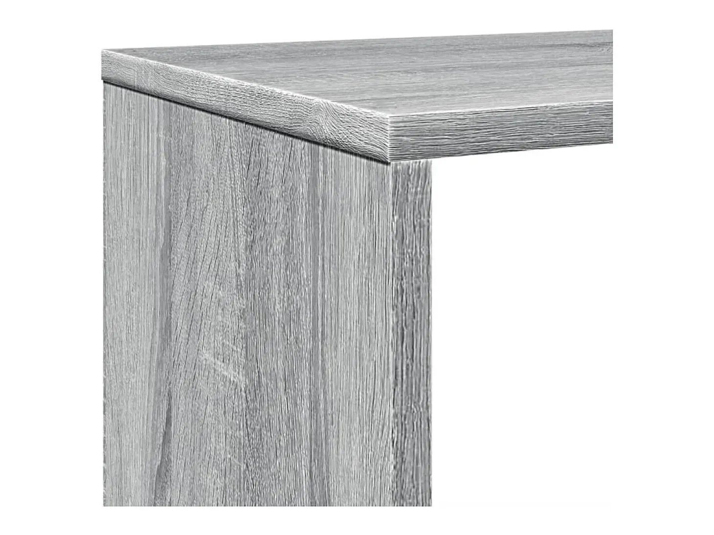 Estantería madera de ingeniería gris Sonoma 102x29x143 cm