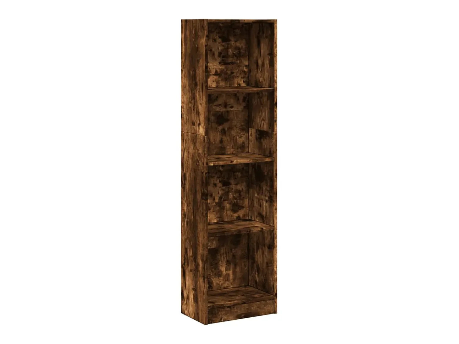 Estantería madera de ingeniería roble ahumado 40x24x176 cm
