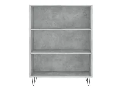 Estantería madera de ingeniería gris hormigón 69,5x32,5x90 cm