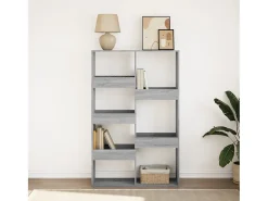 Estantería madera de ingeniería gris Sonoma 100x33x155,5 cm