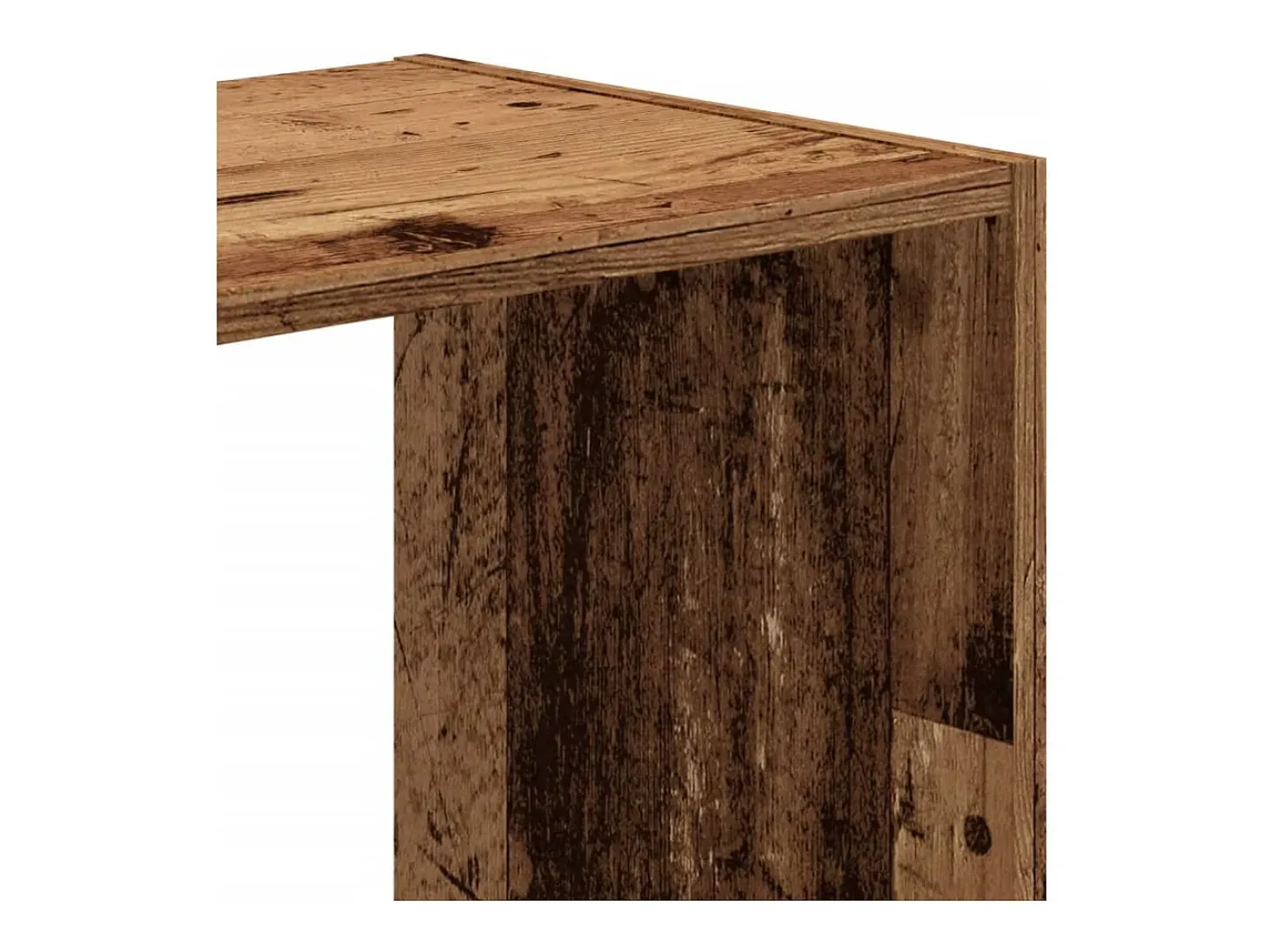 Estantería madera ingeniería color envejecido 68,5x32x68,5 cm