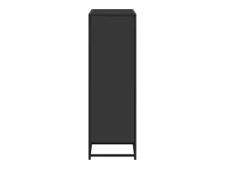 Estantería madera ingeniería negra 80,5x35x107,5 cm