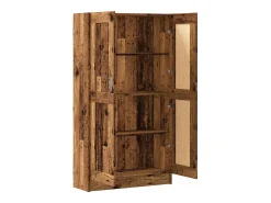 Estantería madera ingeniería madera envejecida 82,5x30,5x150 cm
