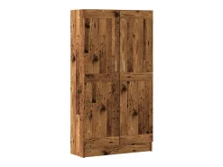 Estantería madera ingeniería madera envejecida 82,5x30,5x150 cm
