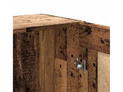 Estantería madera ingeniería madera envejecida 82,5x30,5x150 cm