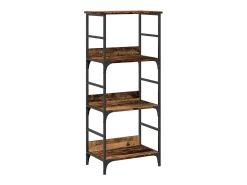 Estantería madera ingeniería madera envejecida 50x33x117,5 cm