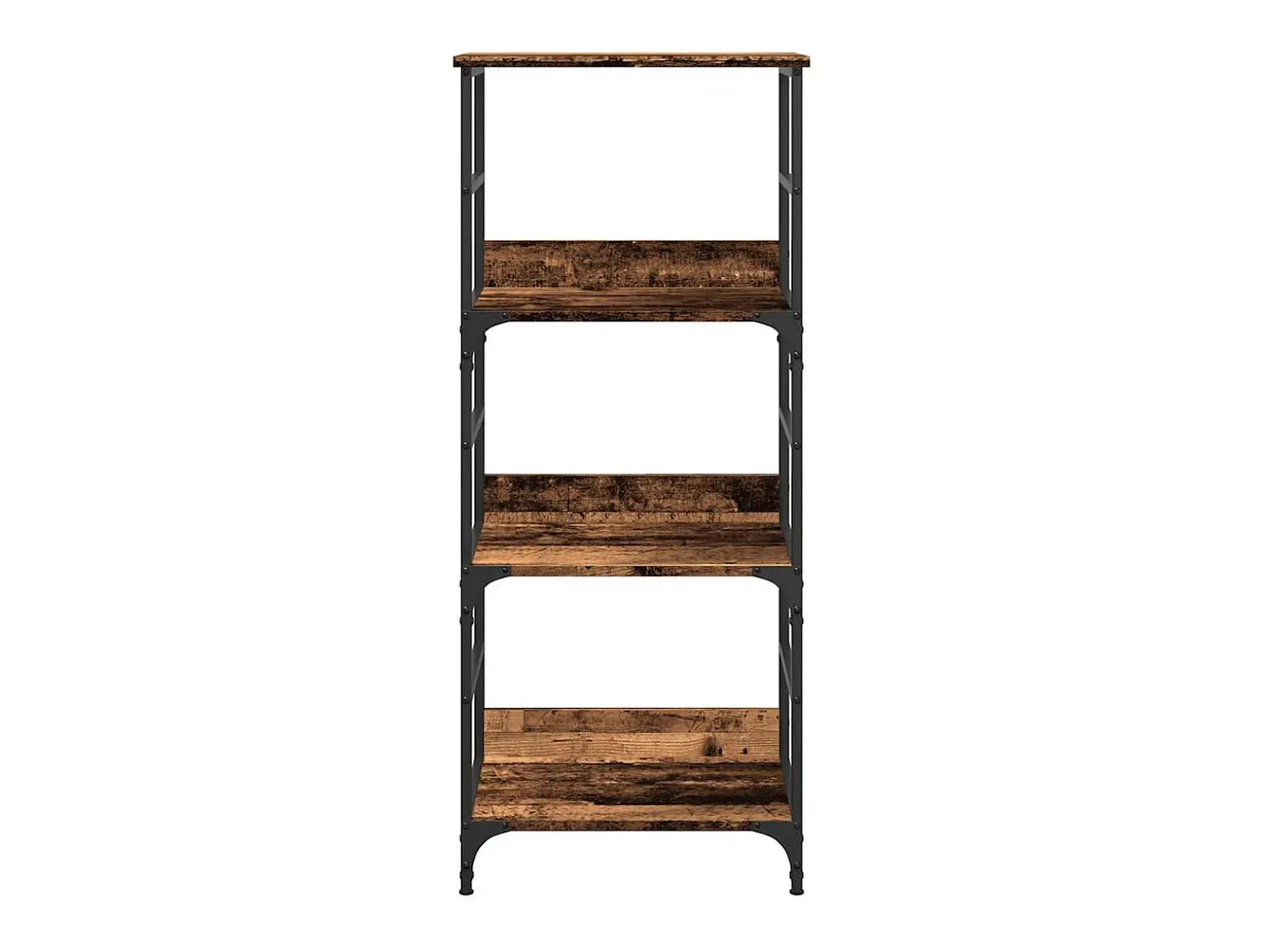 Estantería madera ingeniería madera envejecida 50x33x117,5 cm