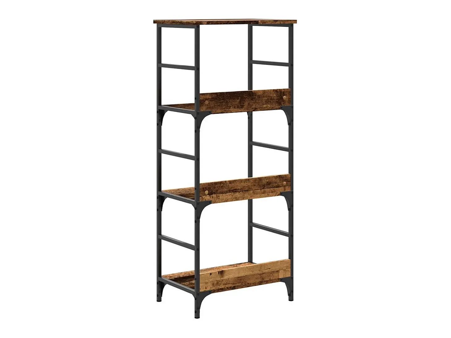 Estantería madera ingeniería madera envejecida 50x33x117,5 cm
