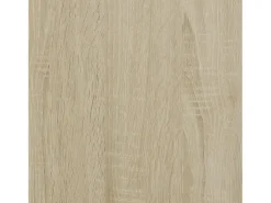 Estantería madera ingeniería y metal roble Sonoma 79x30x180 cm