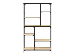 Estantería madera ingeniería acero roble Sonoma 99x35,5x176 cm