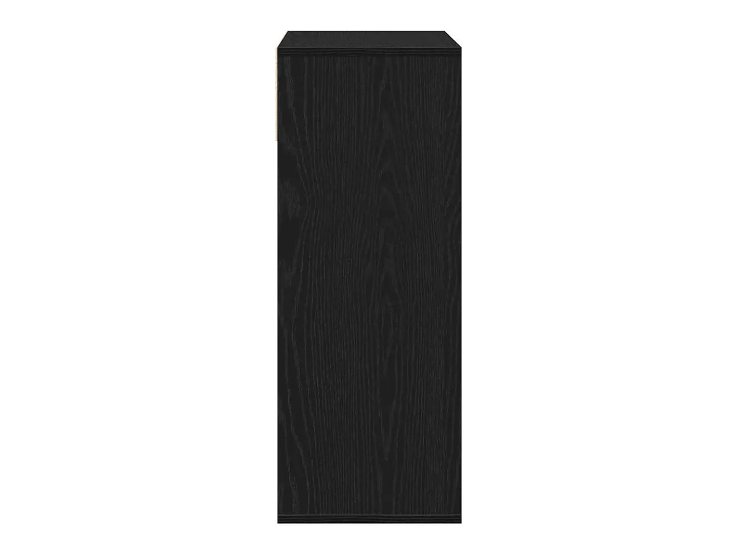 Estantería madera ingeniería negra 66x31x80 cm