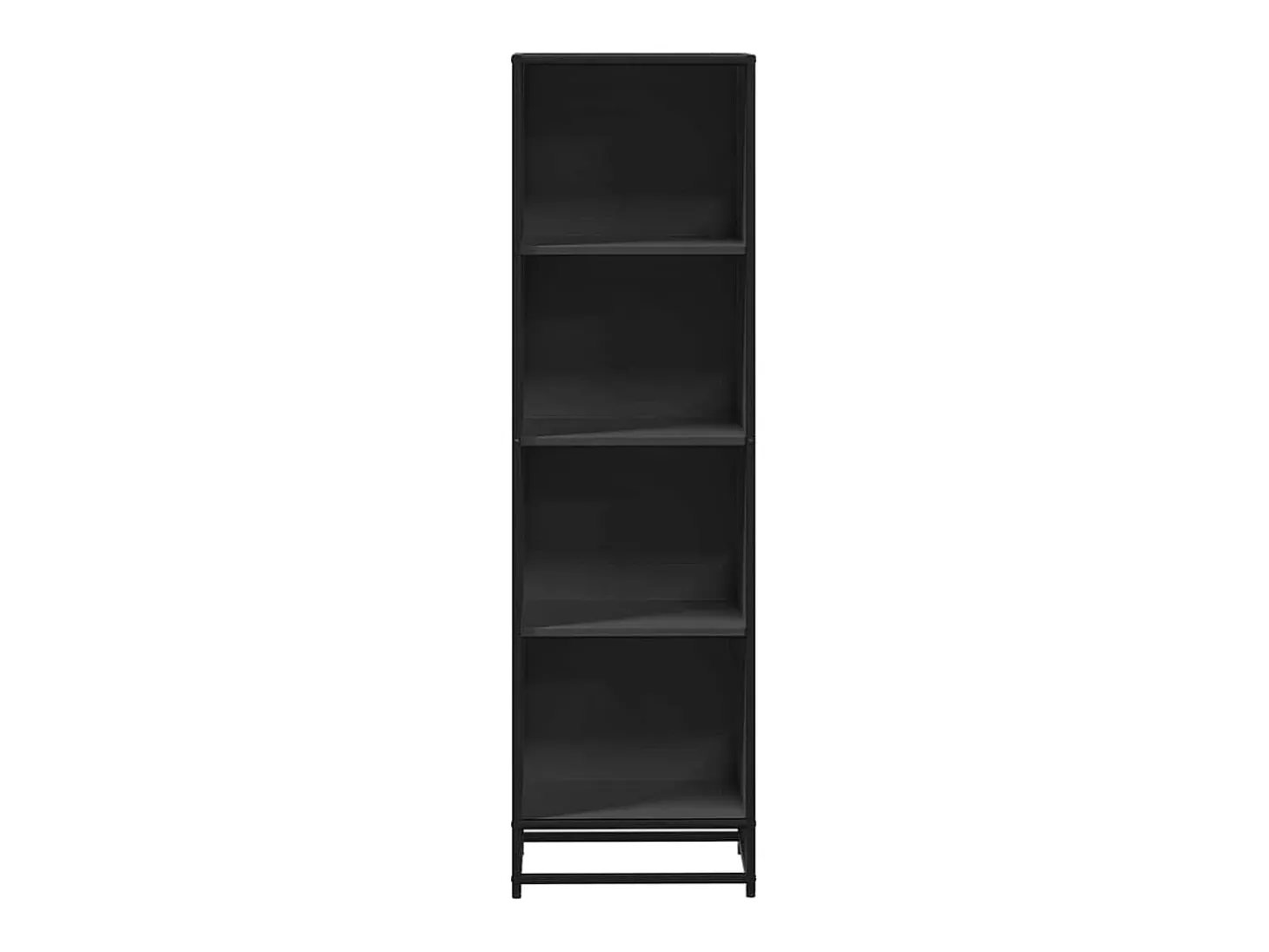 Estantería madera ingeniería negra 40x35x139 cm