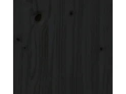 Estantería madera maciza de pino negra 60x35x71 cm