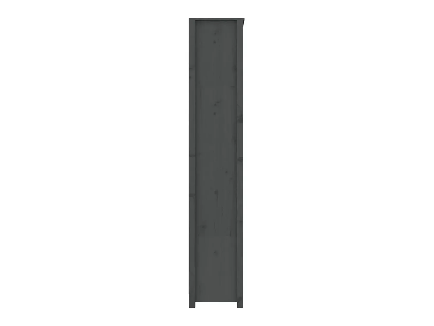 Estantería madera maciza de pino gris 80x35x183 cm